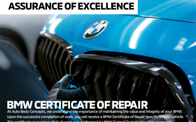 BMW Certified Auto Body Repairs in New Jersey at Auto Body Concepts