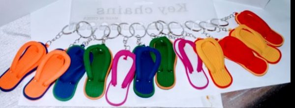 Flipflop Colored Keychain