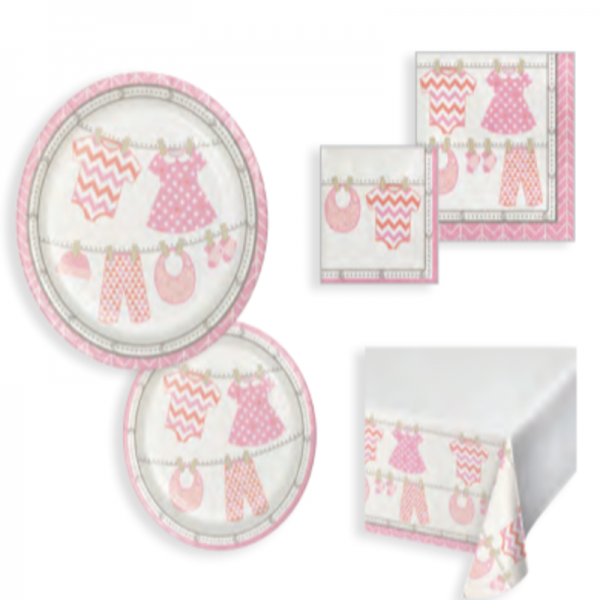 Bundle of Joy Baby Girl Shower Party Set