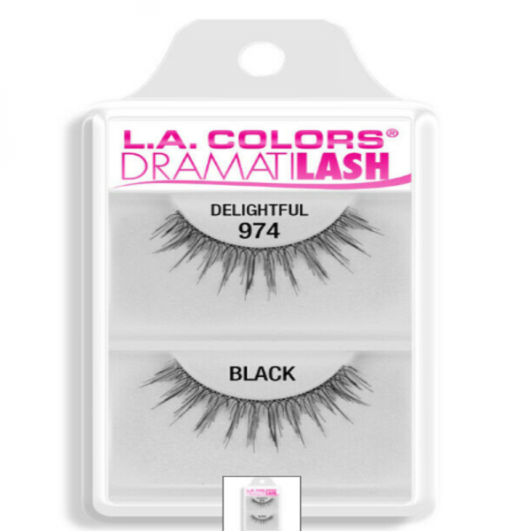 L.A. COLORS Dramatilash Dainty False Eyelashes Black Delightful 0.17oz/5 g