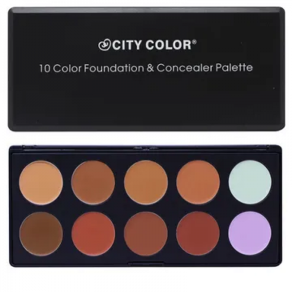 City Color Ten Color Foundation Concealer Palette