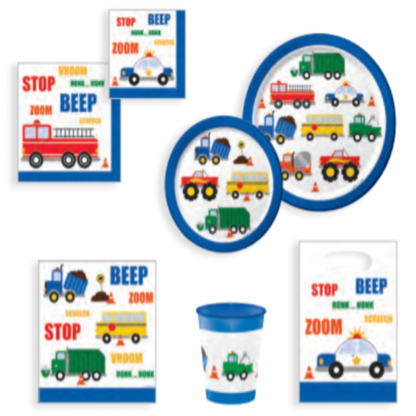 Traffic Jam Theme Party Set