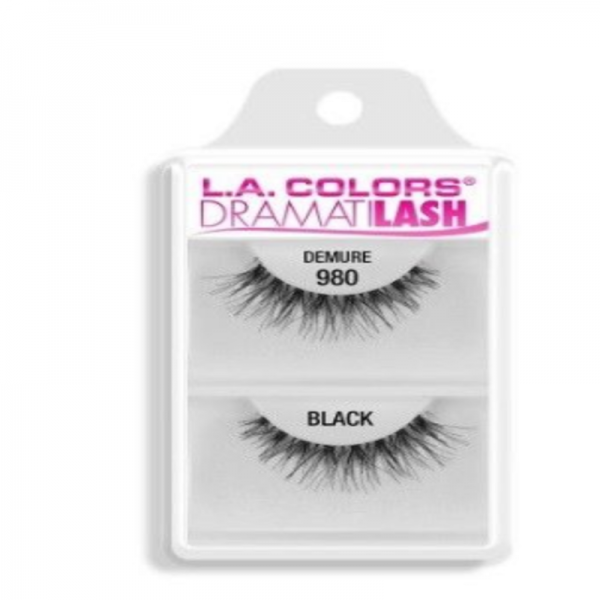 L.a. Colors Dramatilash Demure False Eyelashes Black 1 Pair