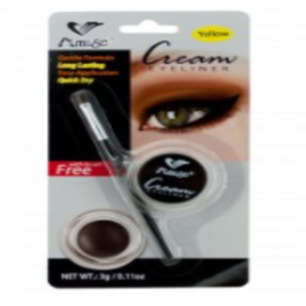 Yellow Cream Eyeliner with Brush